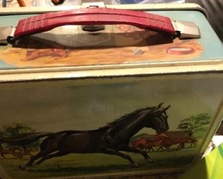 Old lunch boxw/thermos 