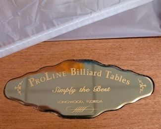 Pro line billiards pool table