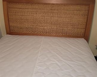 Queen headboard and mattress set excellent condition
