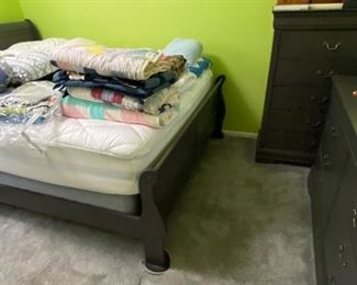 Queen Sized Bed, Mattress, Two Dressers, New Furniture 