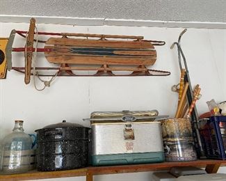 Vintage Sled, Vintage Cooler