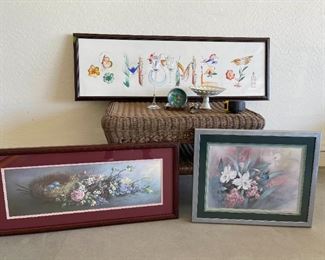 Flowers, Birds, and Butterflies Home Decor
