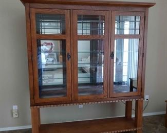 Large Lighted Display Cabinet