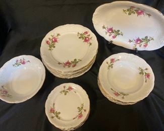 J004 Wawel Rose Garden China Set