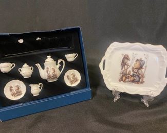 J013 Reutter Porzellan Germany MJ Hummel Miniature Tea Set