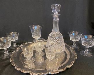 J019 Atlantis Crystal Decanter And Glasses