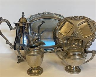 J043 Silverplate Coffee Service and More