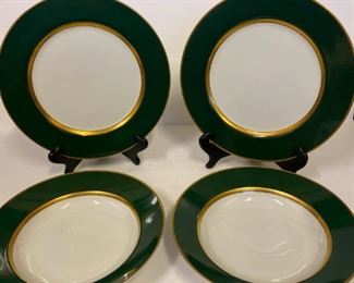 J055 Fitz Floyd Rennasiance Dark Green