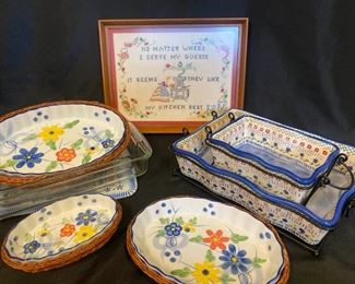 J071 Ceramic Baking Dishes TempTations