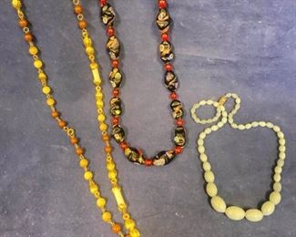 J089 Millefiori Glass Beaded Necklace More