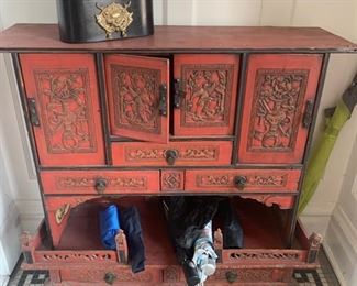 4 Asian Furniture Cabinet