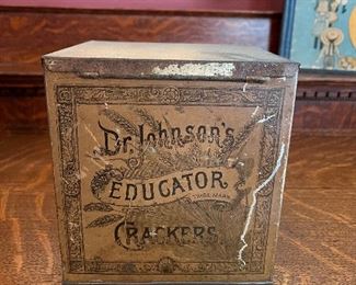 1920's Authentic tin for " healthier " children's snacks