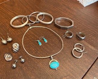 Sterling & turquoise jewelry