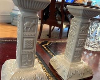 L'Chaim candle holders Lenox Judaica collection