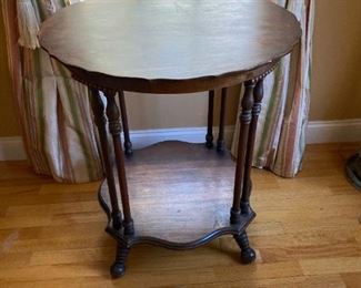 two tiered round table