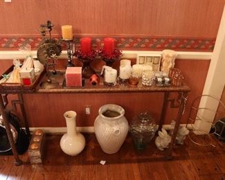 Decor, candles, table