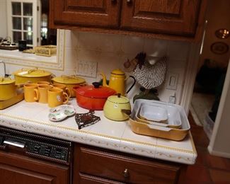 vintage mid-century Dansk Kobenstyle enamelware 