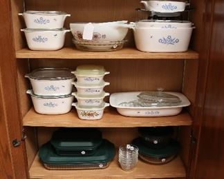 vintage Corningware blue