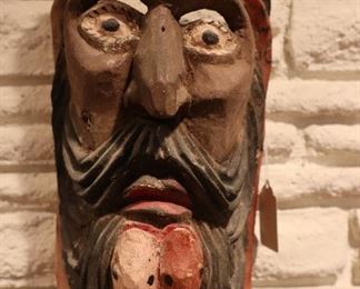 carved wooden mask