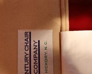 Vintage Chinoiserie horseshoe chair