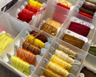 Incredible selection of needlepoint thread! An endless assortment in countless colors. The most we've ever had at an estate sale.
