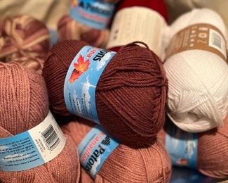 Over 800 skeins of yard in assorted colors!
