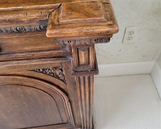 Antique 13 piece Library wall unit bookcase