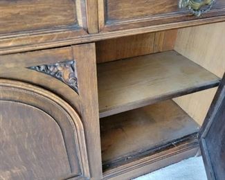 Antique 13 piece Library wall unit bookcase