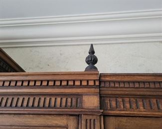 Antique 13 piece Library wall unit bookcase