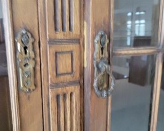 Antique 13 piece Library wall unit bookcase