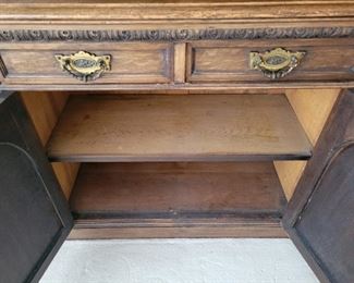 Antique 13 piece Library wall unit bookcase