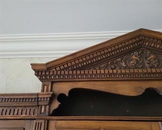 Antique 13 piece Library wall unit bookcase