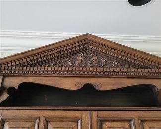 Antique 13 piece Library wall unit bookcase