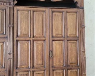 Antique 13 piece Library wall unit bookcase