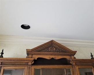 Antique 13 piece Library wall unit bookcase