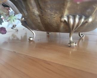 Antique buffet chest with Brass centerpiece 