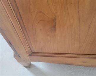 Antique buffet chest with Brass centerpiece 