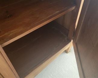 Antique buffet chest with Brass centerpiece 