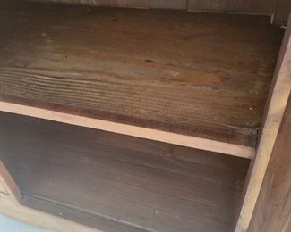 Antique buffet chest with Brass centerpiece 