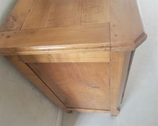 Antique buffet chest with Brass centerpiece 