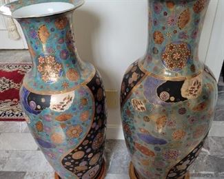 Asian Vases 3'1" tall 