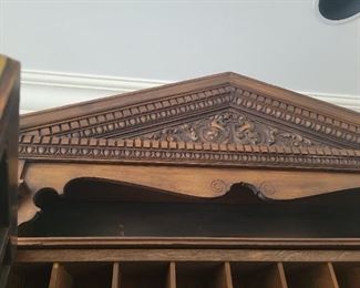 Antique 13 piece Library wall unit bookcase