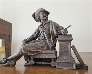 Bronze Painter sculpture