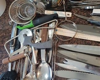 Cutlery and Kitchen Utensils Lot