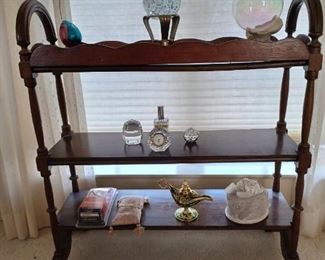 Antique Shelf with Knick Knacks