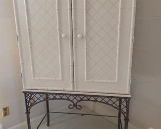 White Pedestal Cabinet