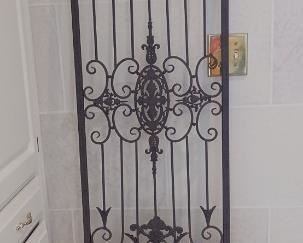 Decorative Metal and Wood Wall Art Panel