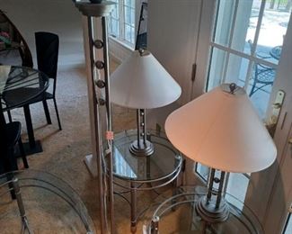 Glass Furniture Lot