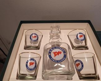 1970's Titanic Liquor Set