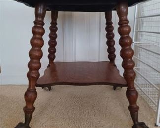 Oak Claw footed table